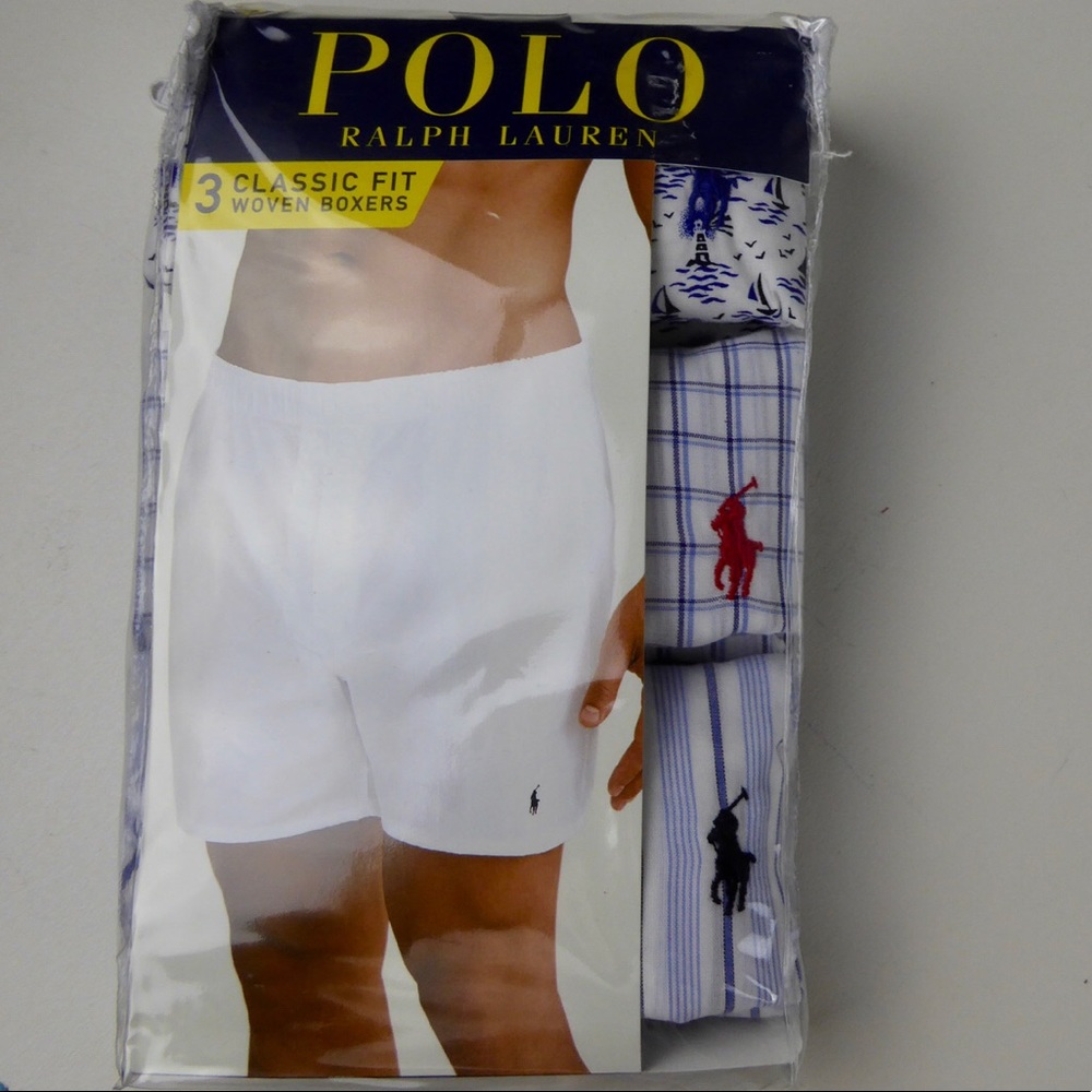 Polo Ralph Lauren Classic Fit Woven Cotton Boxers - Picture 3 of 6